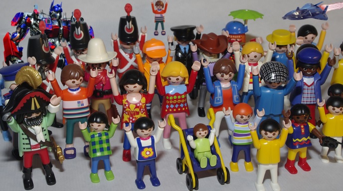 Playmobilfigurer från 70-talet